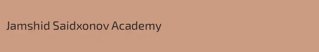 Jamshid Saidxonov Academy 